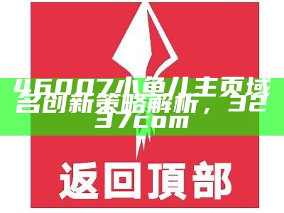 46007小鱼儿主页域名创新策略解析，3237com